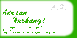 adrian harkanyi business card